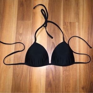 Black Aerie padded triangle bikini top